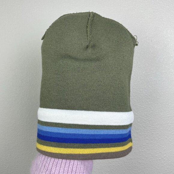 Pendleton National Park Stripe Beanie Fold Over Green Gorpcore Knit Unisex OS - Picture 11 of 16